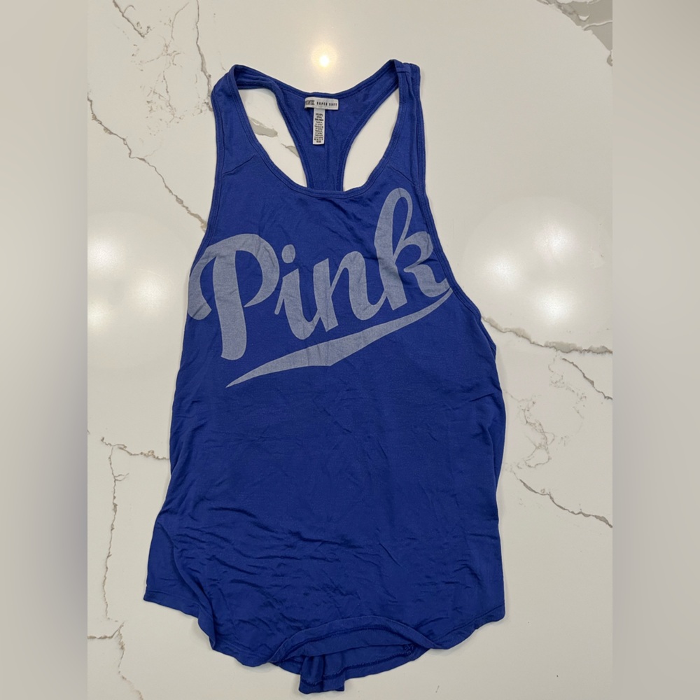 PINK Victoria's Secret Loose Fit Super Soft Racerback Tank Size X-Small